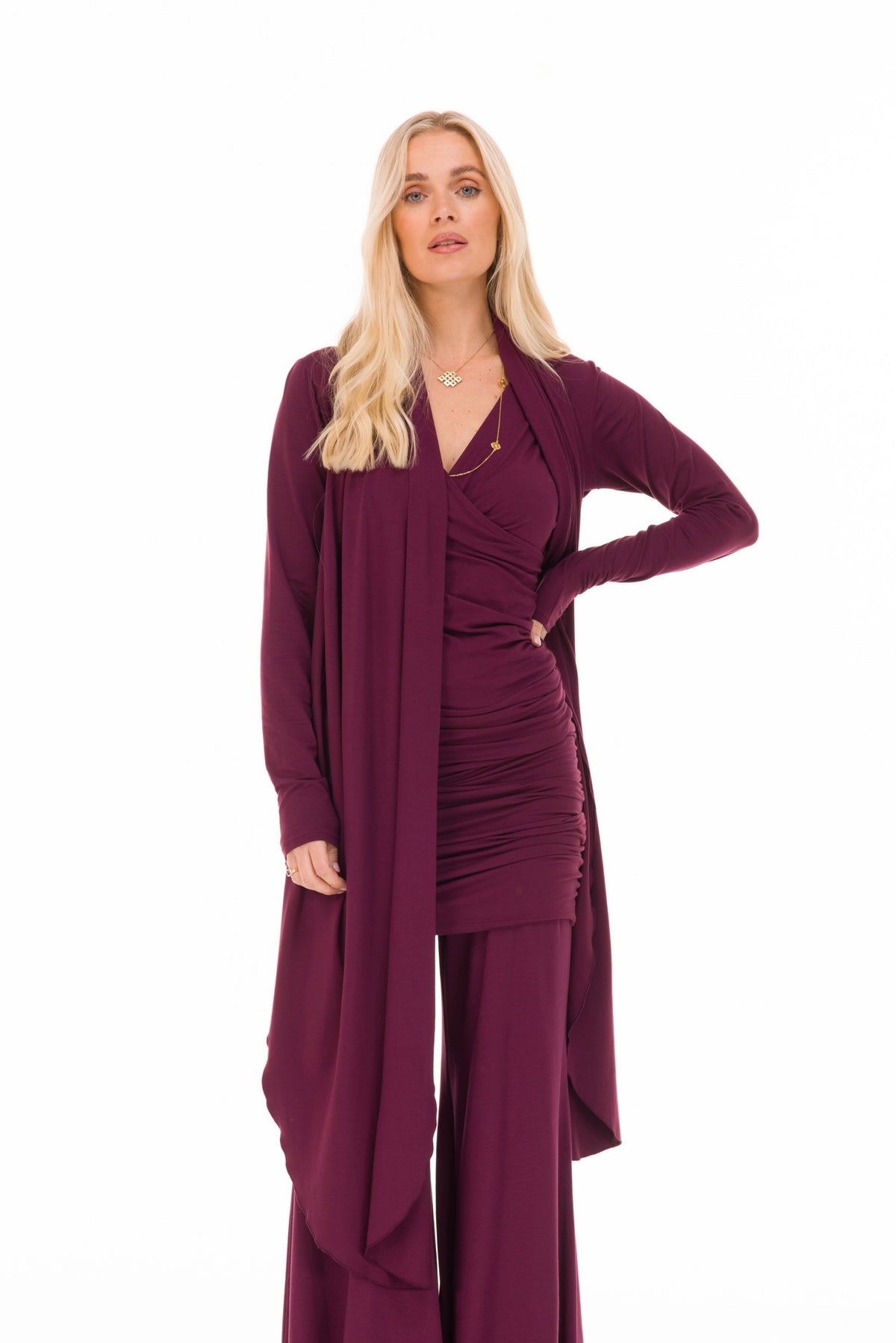 BAMBOO SAILOR PANTS BERRY