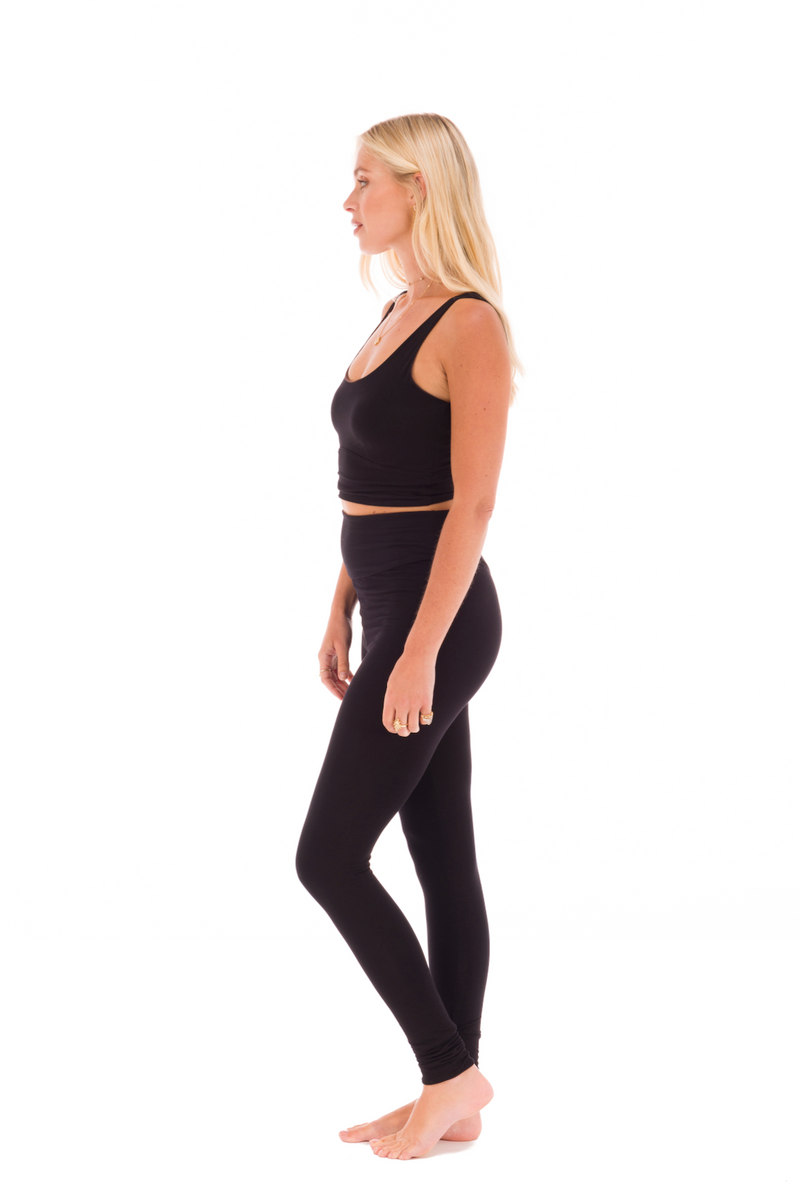 BAMBOO REVERSIBLE YOGA BRA BLACK-BROWN