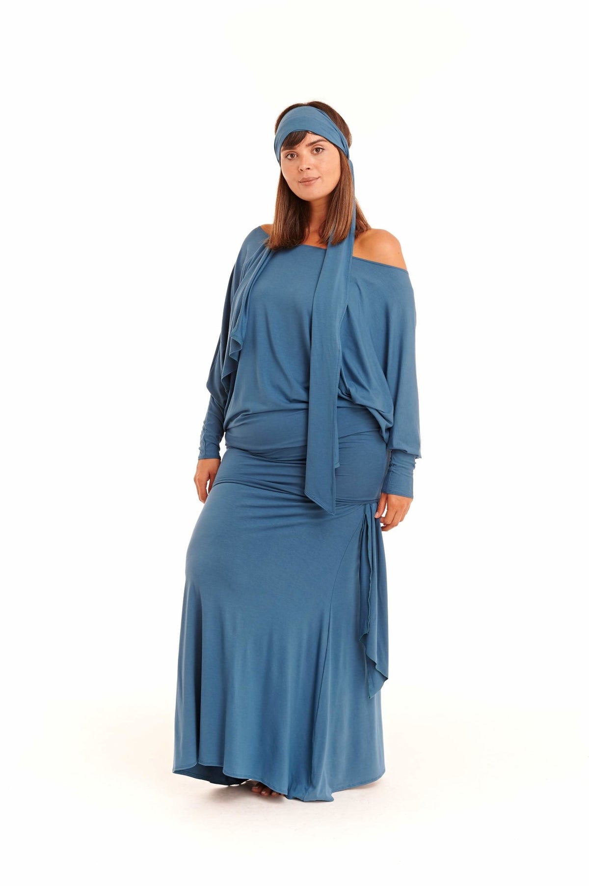 BAMBOO THAI SKIRT TEAL