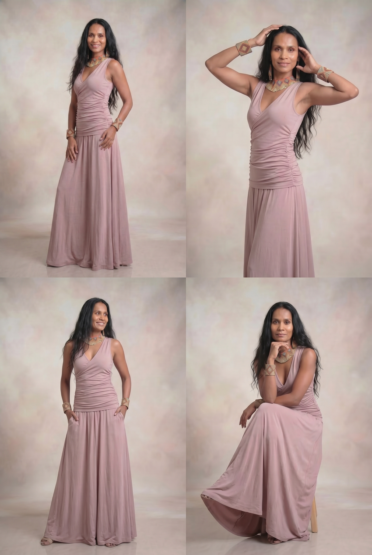 BAMBOO FLAMENCO SKIRT ROSEWOOD
