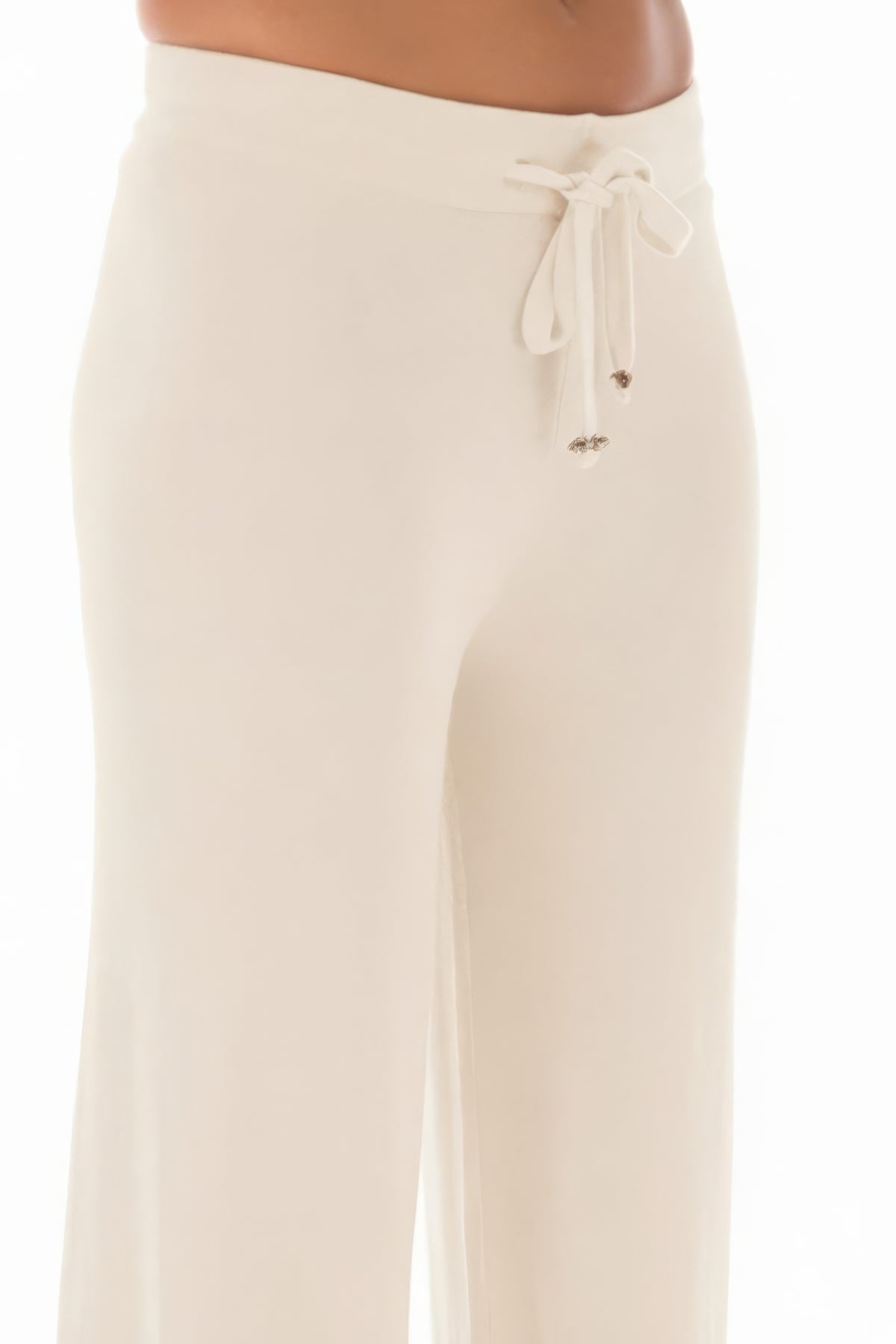 100% CASHMERE LOUNGE PANTS WINTER WHITE