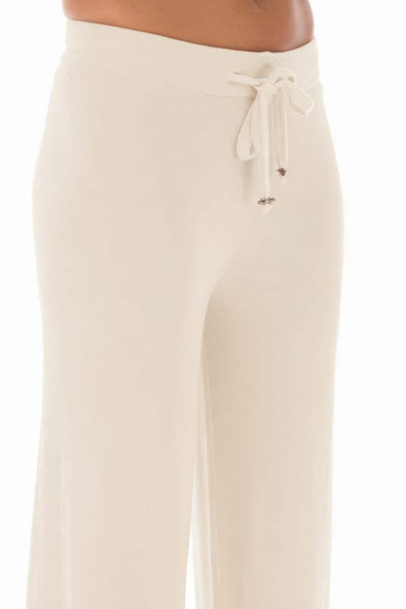 100% CASHMERE LOUNGE PANTS WINTER WHITE