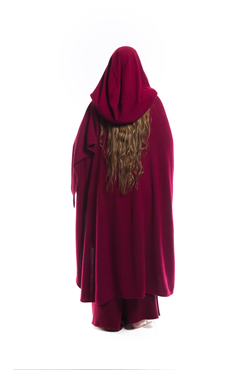 100% 4 PLY AVALON CASHMERE CAPE BURGUNDY