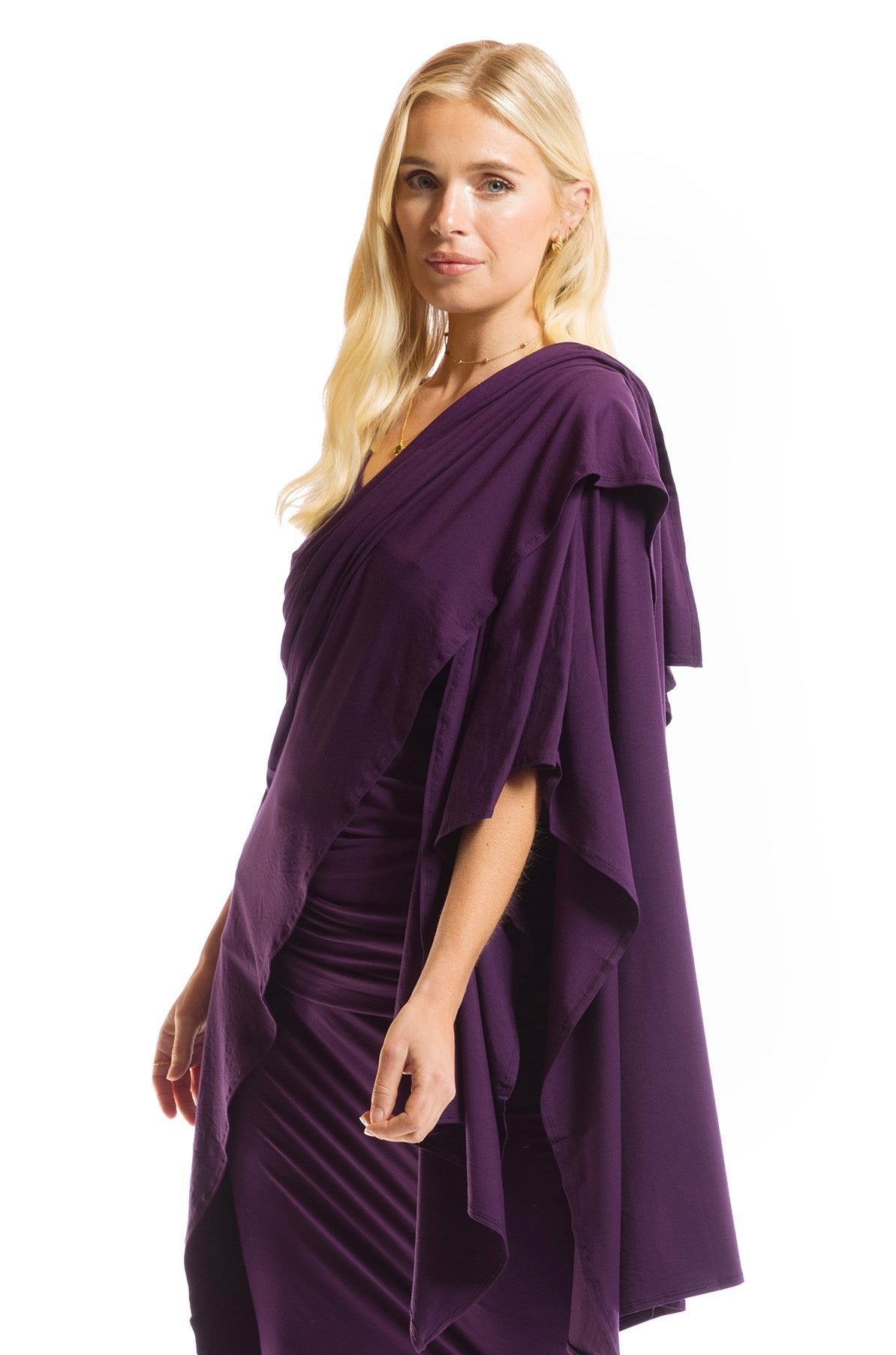 BAMBOO WRAP TOP DEEP PURPLE