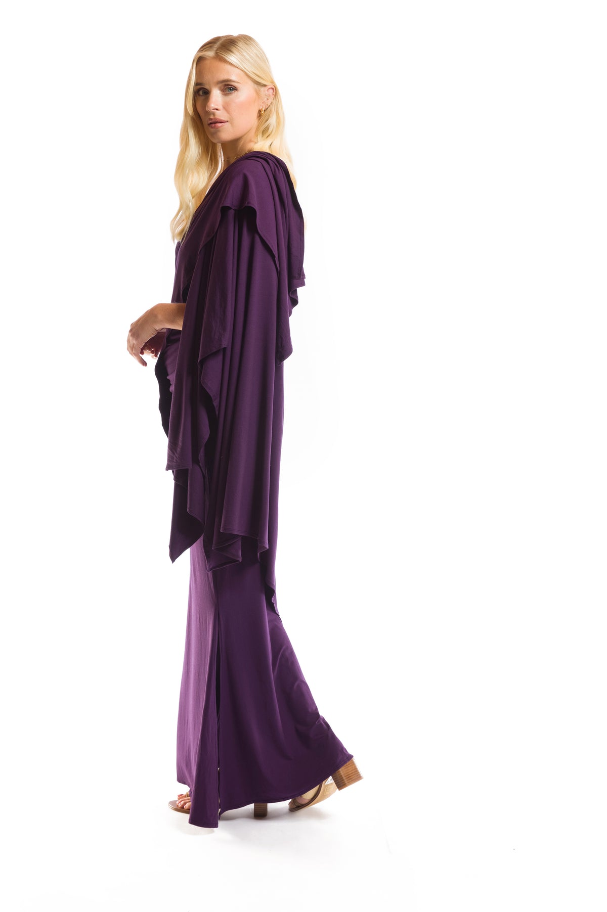 BAMBOO WRAP TOP DEEP PURPLE