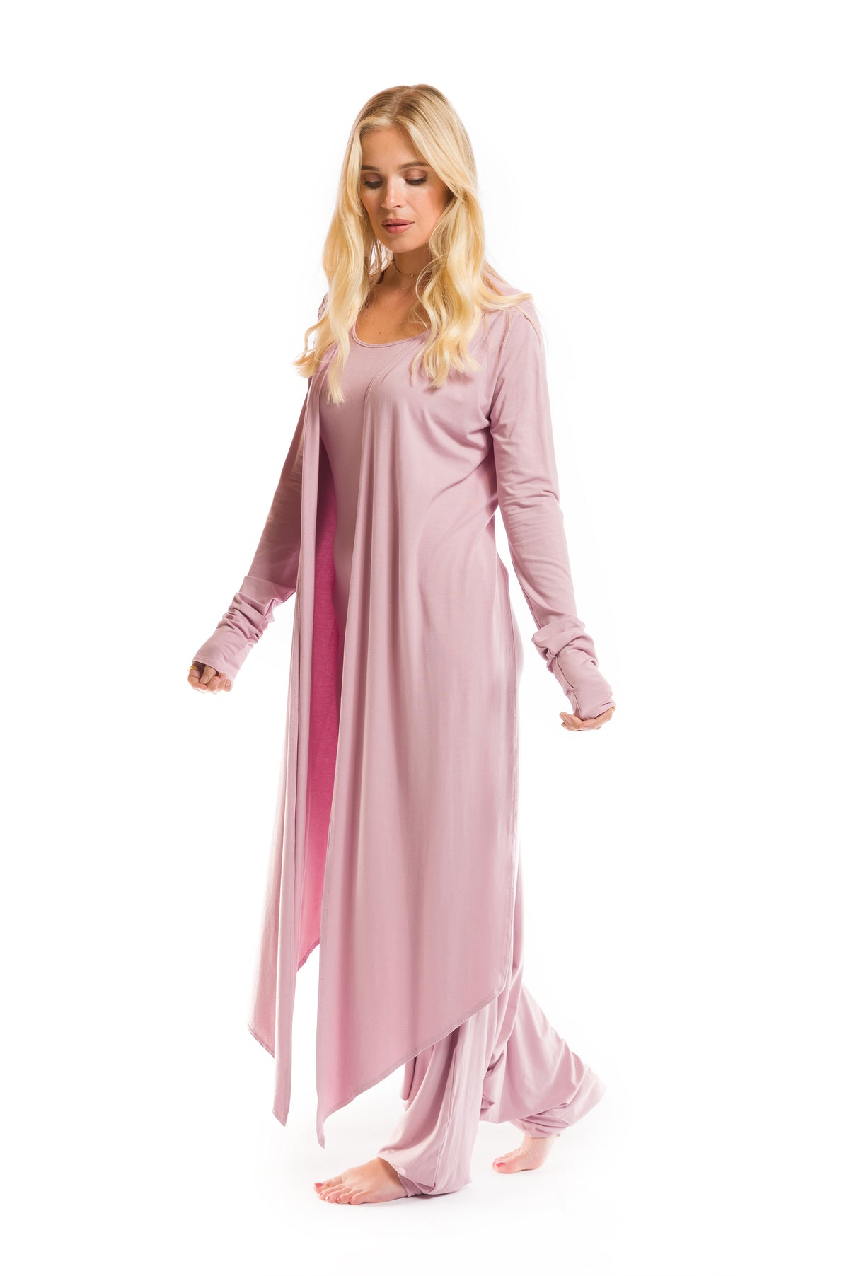 BAMBOO DRAPE SHRUG ROSEWOOD