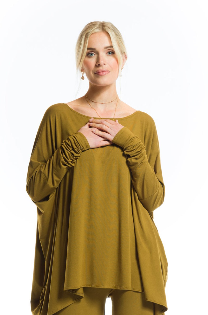 BAMBOO BAGGY BOX TOP PISTACHIO
