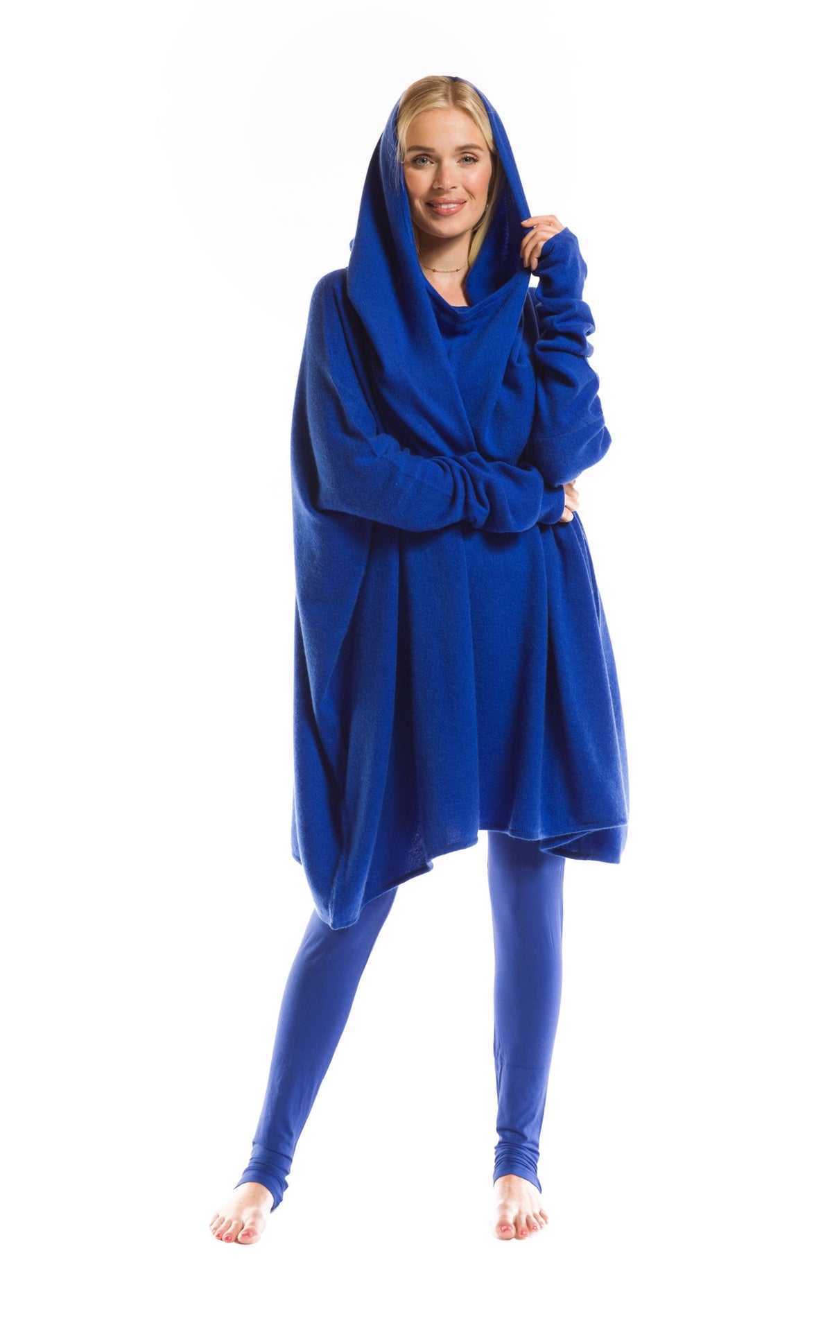 100% 2 PLY CASHMERE SNOOD COBALT BLUE