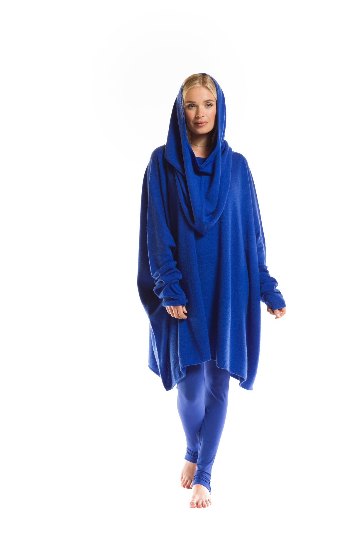 100% 2 PLY CASHMERE SNOOD COBALT BLUE