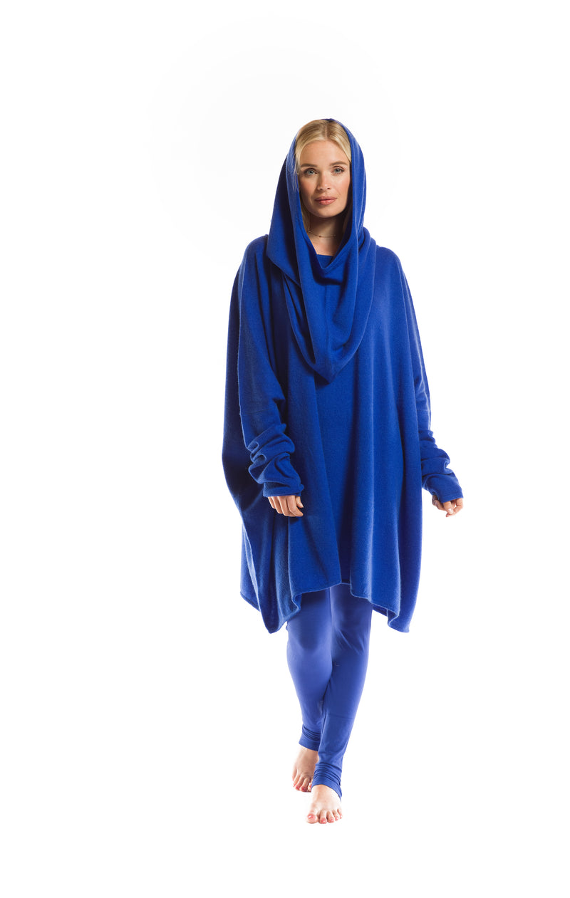 100% 2 PLY CASHMERE SNOOD COBALT BLUE