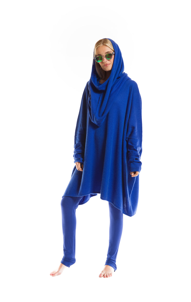 100% 2 PLY CASHMERE SNOOD COBALT BLUE