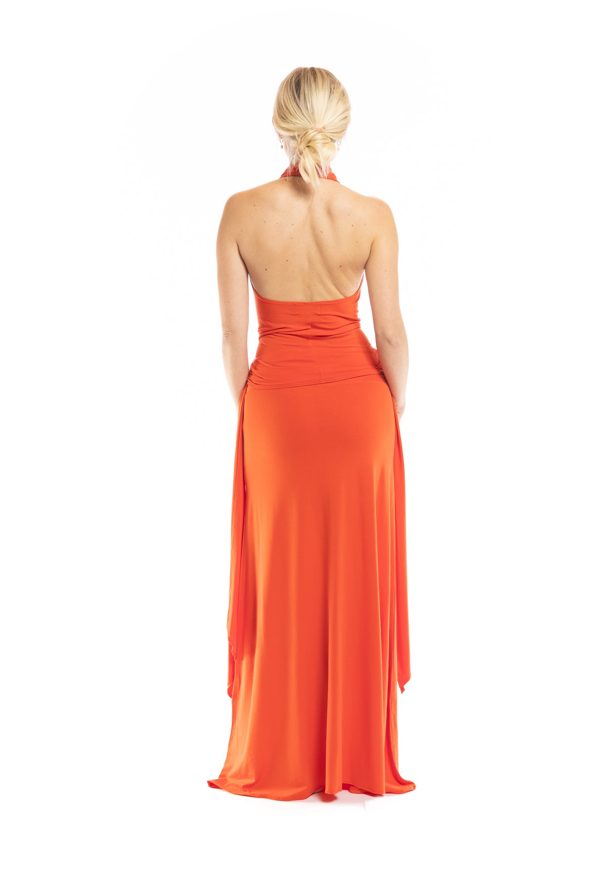 BAMBOO HALTER NECK SPICY ORANGE