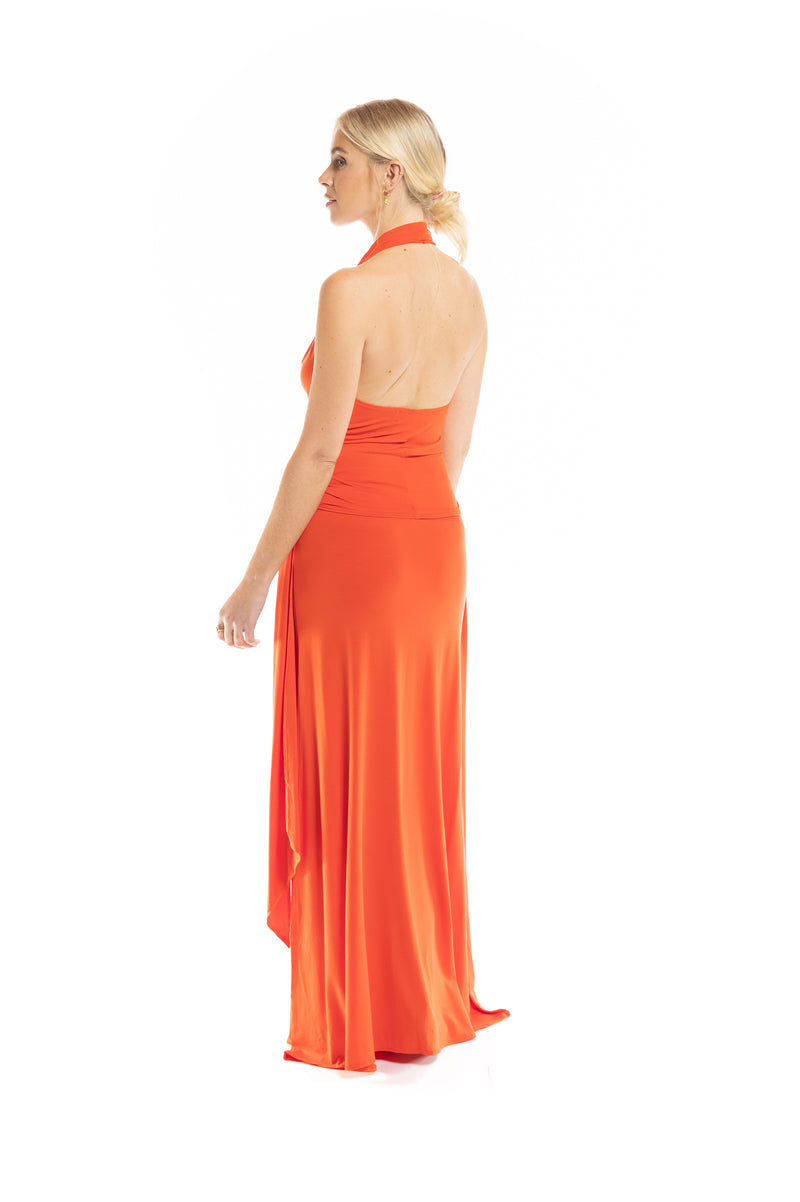 BAMBOO HALTER NECK SPICY ORANGE