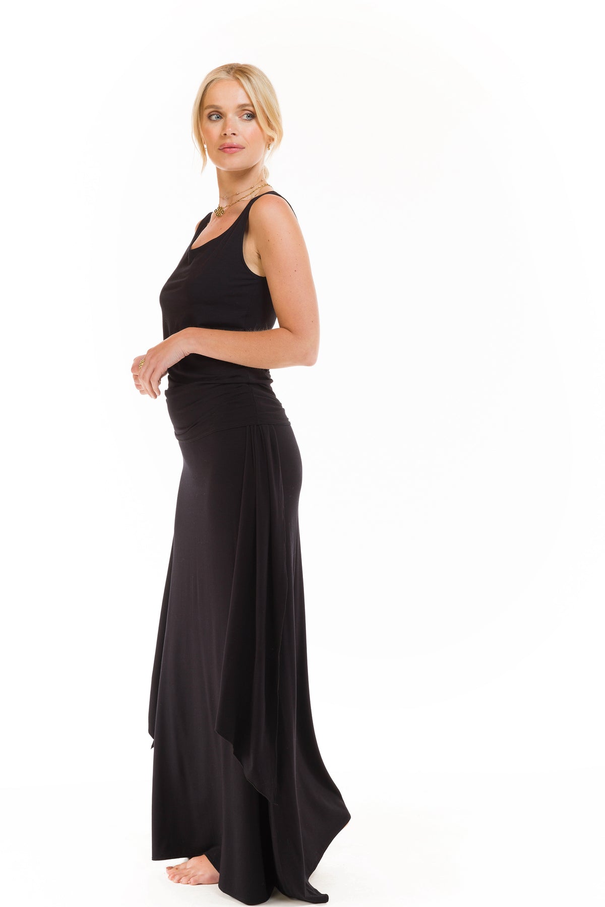 BAMBOO THAI SKIRT BLACK