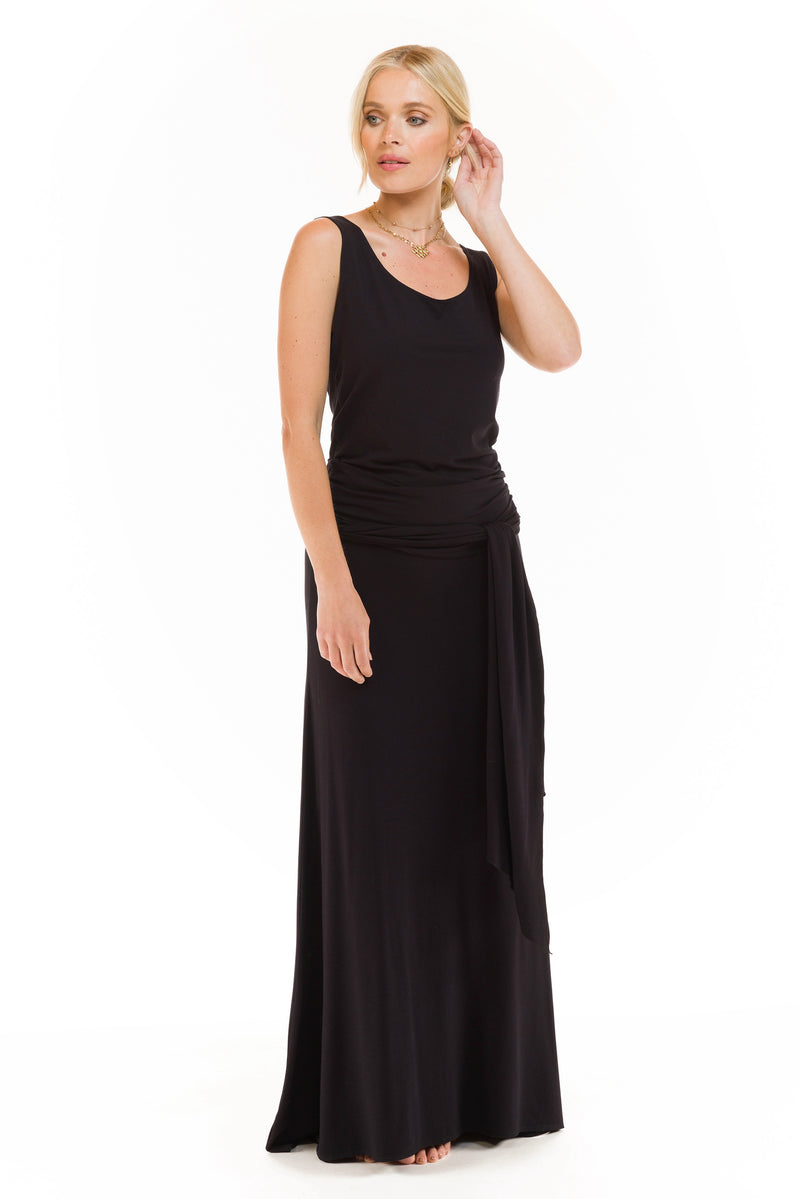 BAMBOO THAI SKIRT BLACK