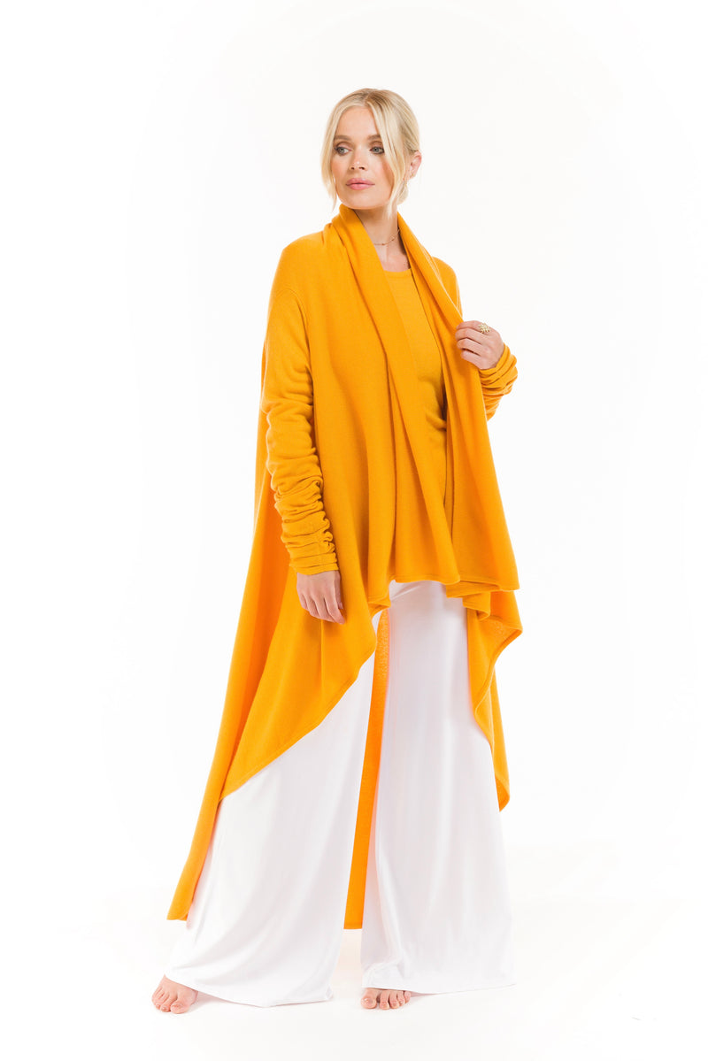 100% ULTRA FINE LONG SLEEVE TOP TIBETAN YELLOW