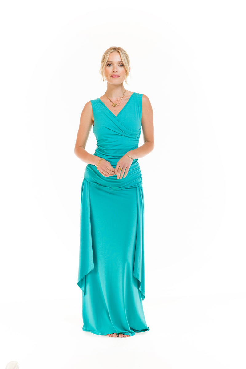BAMBOO THAI SKIRT TURQUOISE