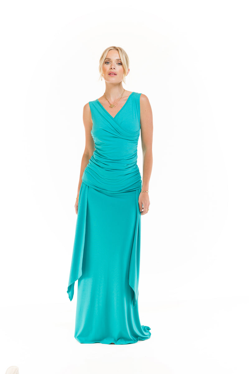 BAMBOO THAI SKIRT TURQUOISE
