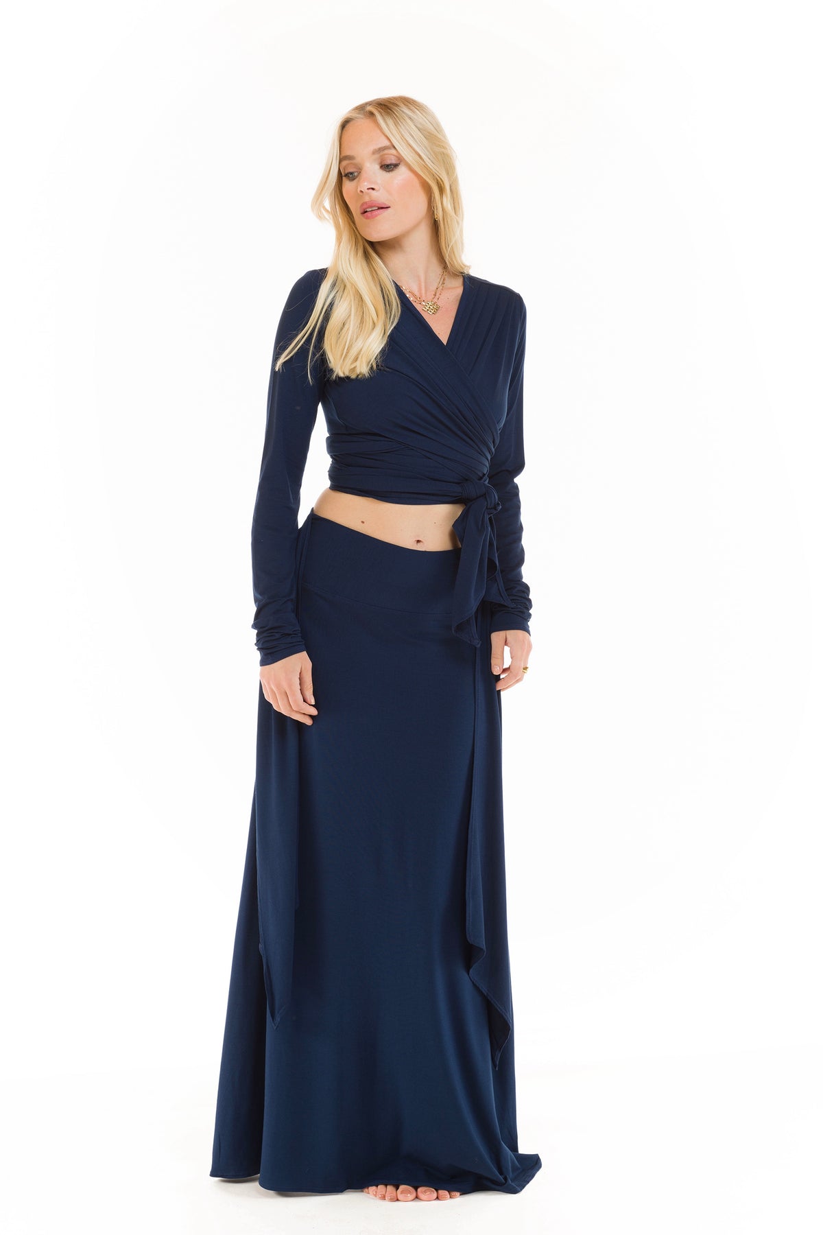 BAMBOO THAI SKIRT NAVY
