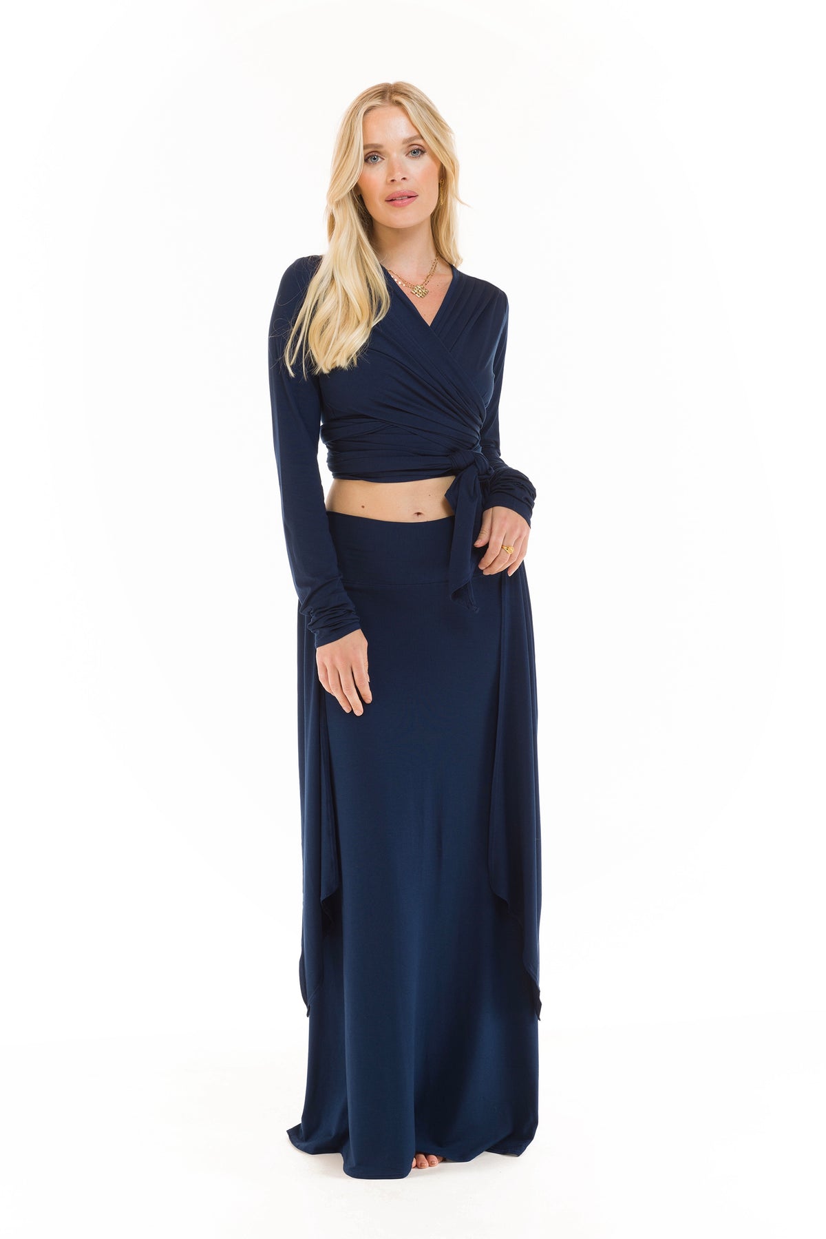 BAMBOO THAI SKIRT NAVY