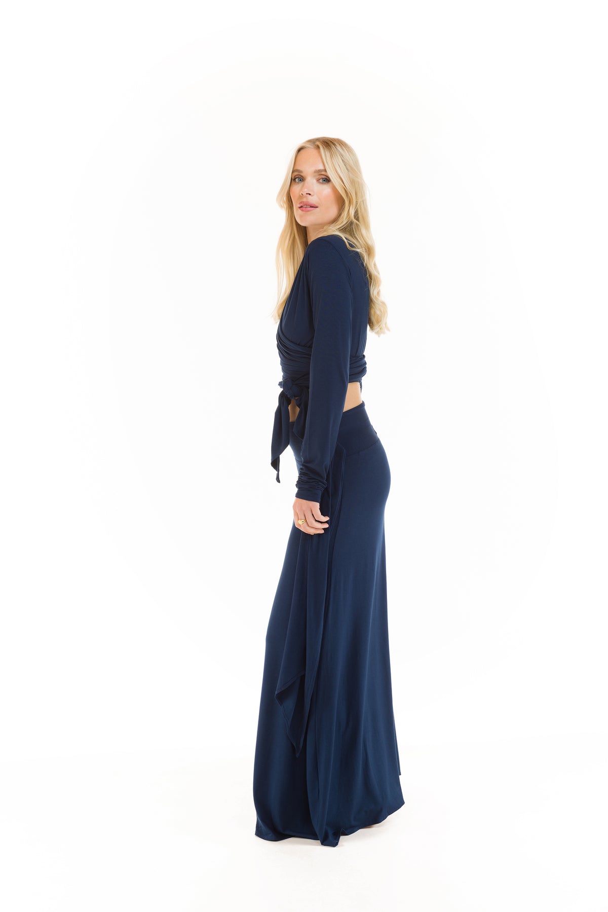 BAMBOO THAI SKIRT NAVY