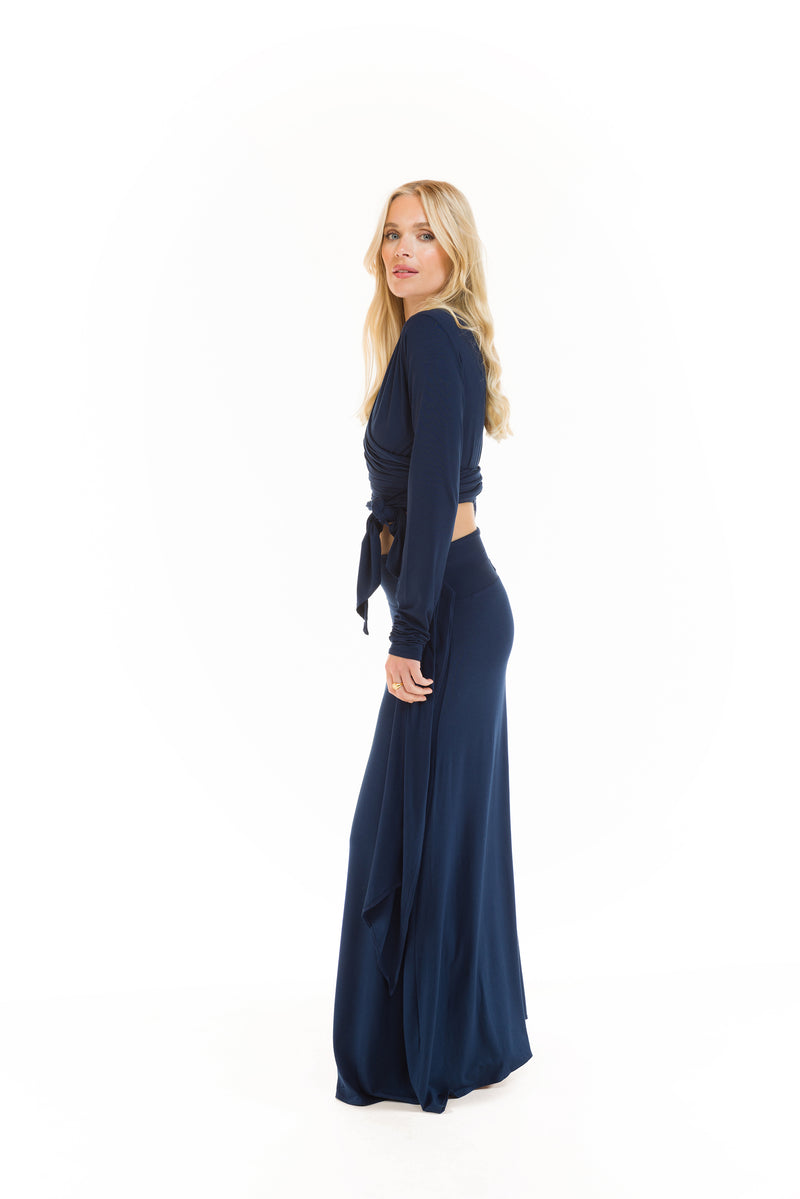 BAMBOO THAI SKIRT NAVY