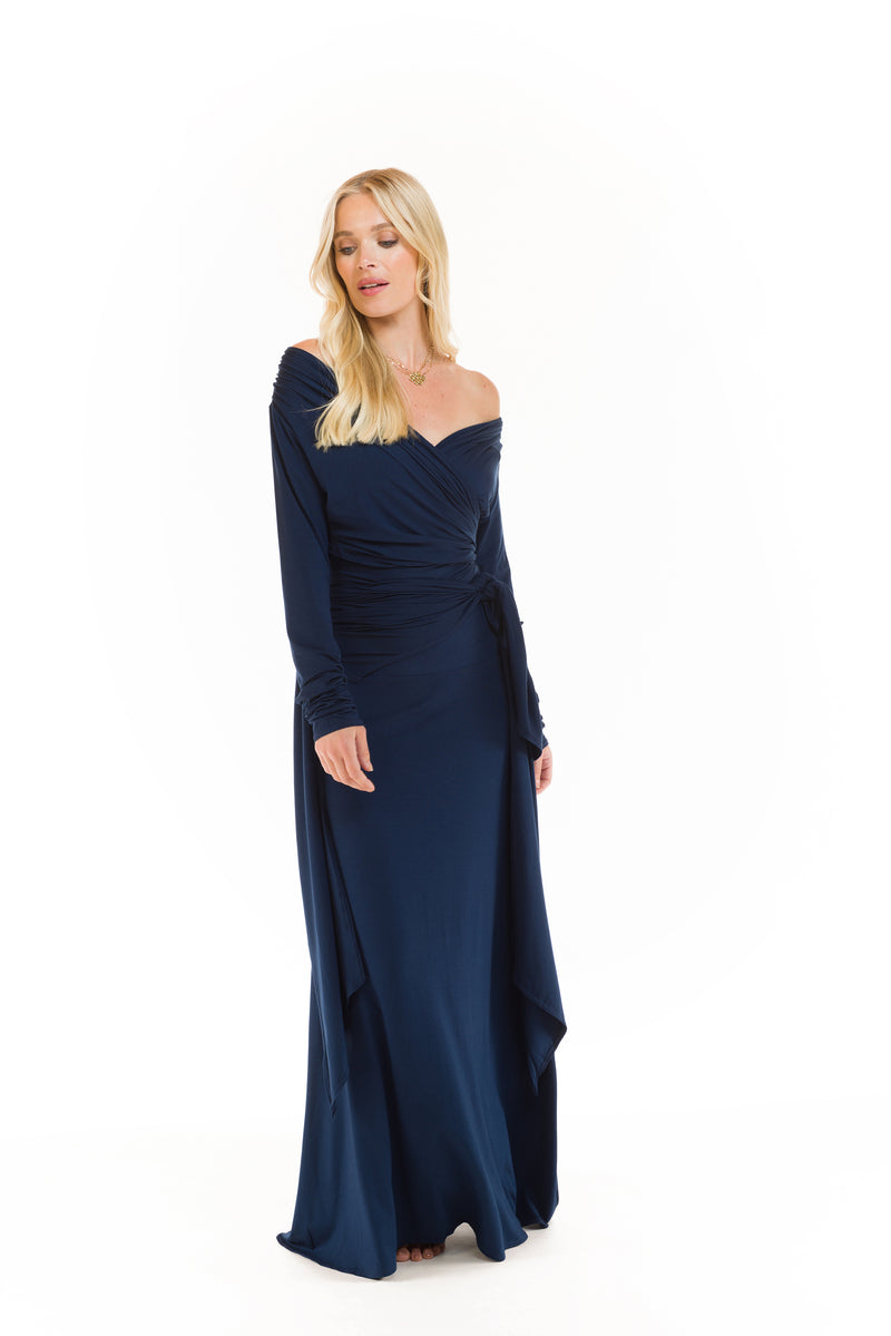 BAMBOO THAI SKIRT NAVY