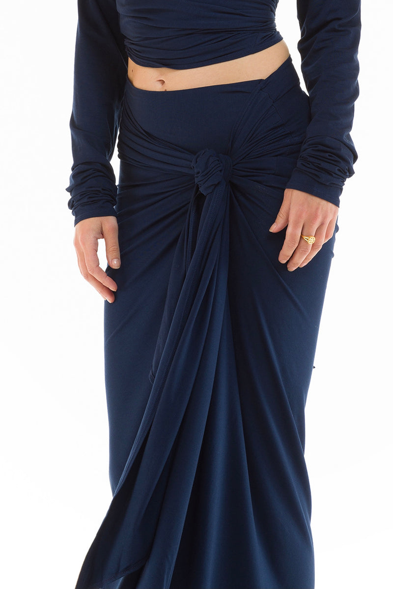 BAMBOO THAI SKIRT NAVY