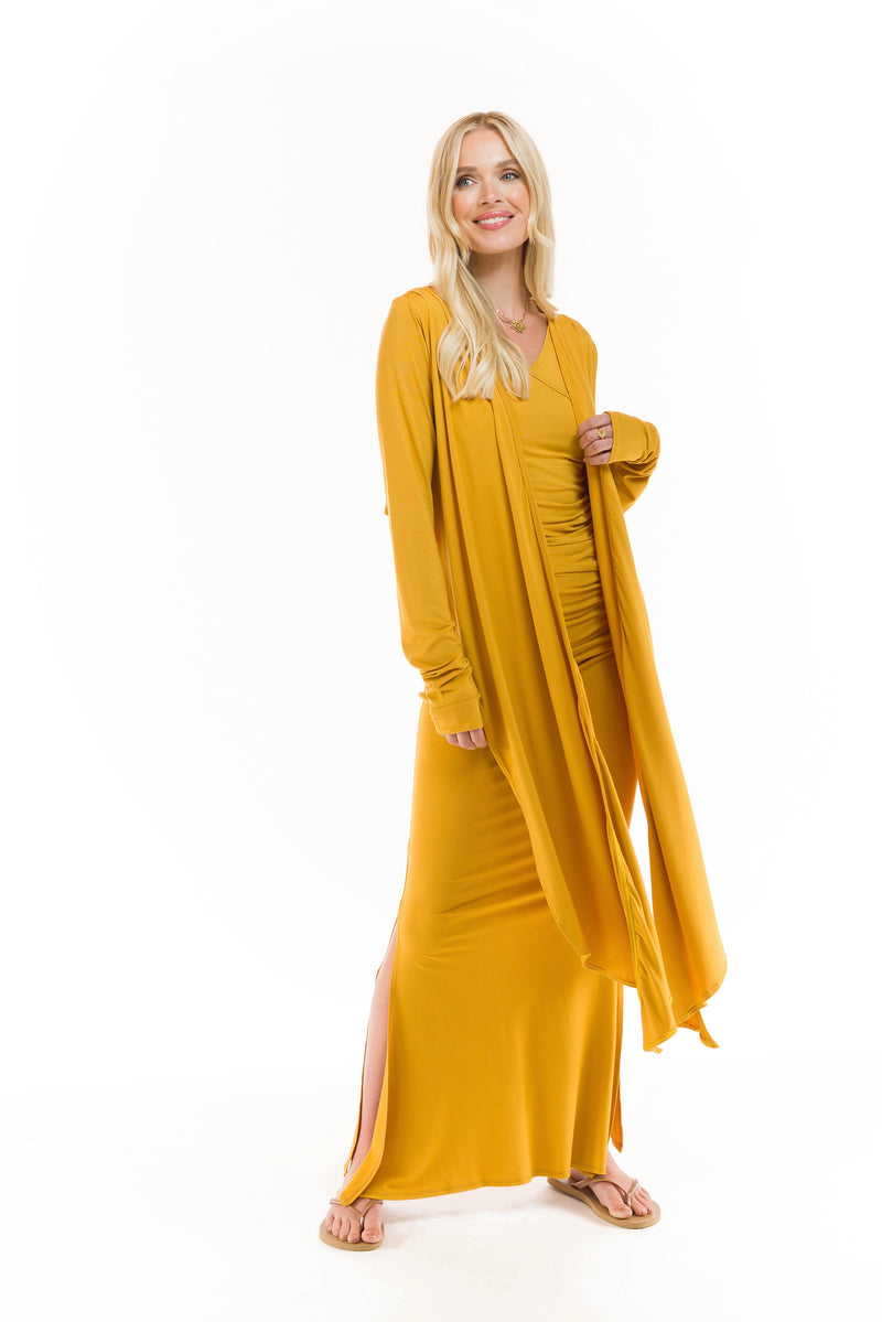 BAMBOO DRAPE SHRUG TIBETAN YELLOW