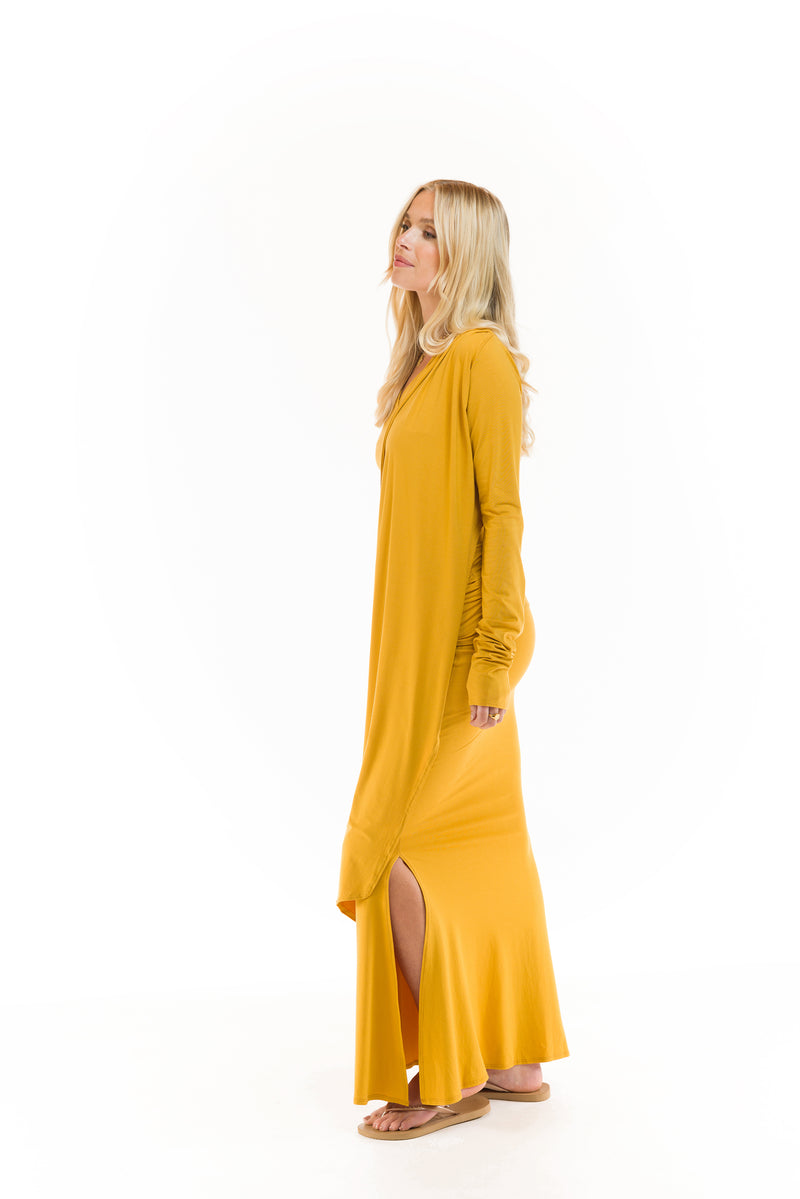 BAMBOO DRAPE SHRUG TIBETAN YELLOW