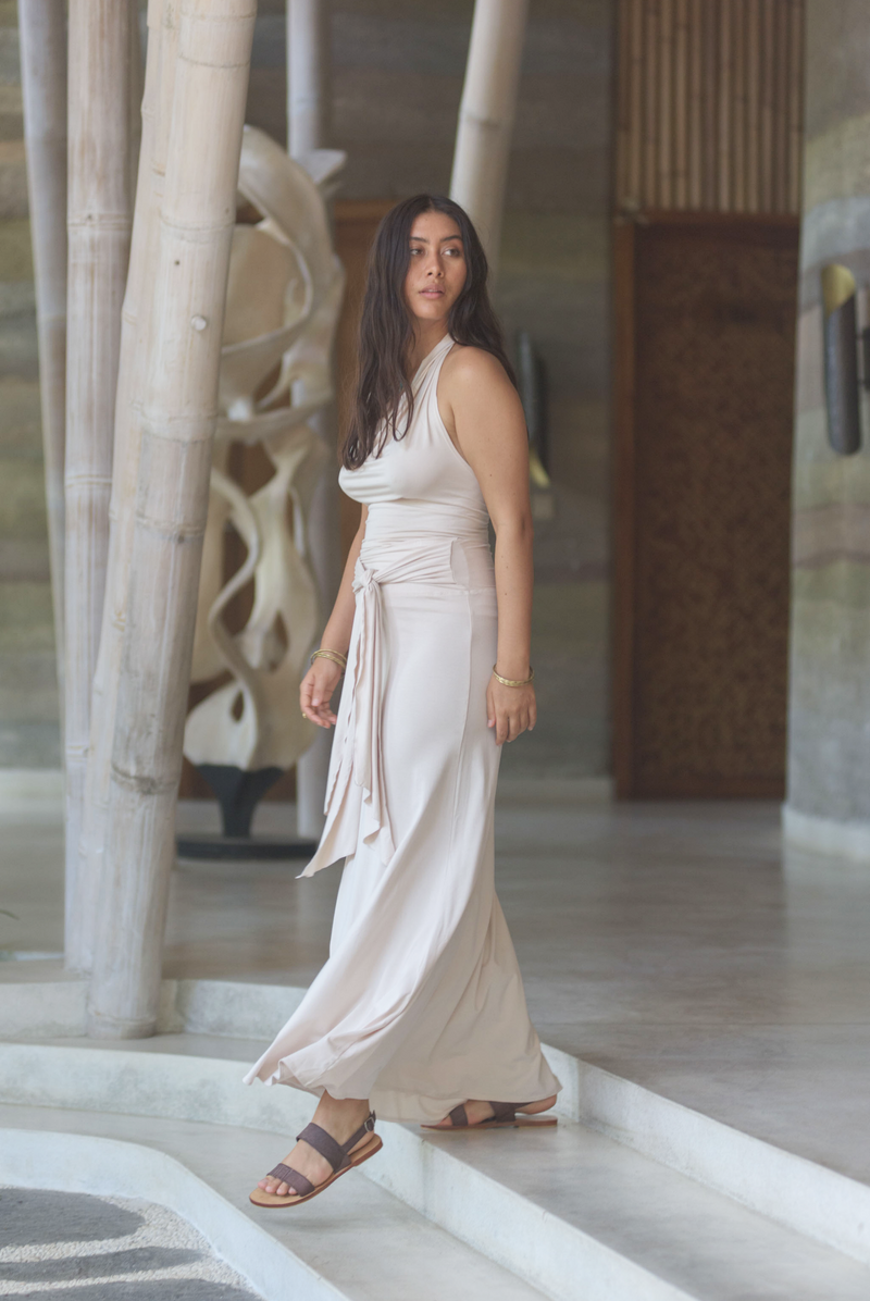 BAMBOO THAI SKIRT ECRU