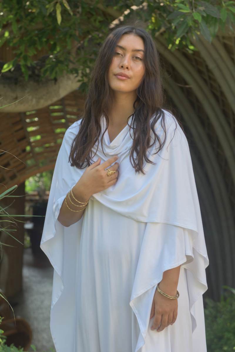 BAMBOO BAGGY JUMPSUIT WHITE