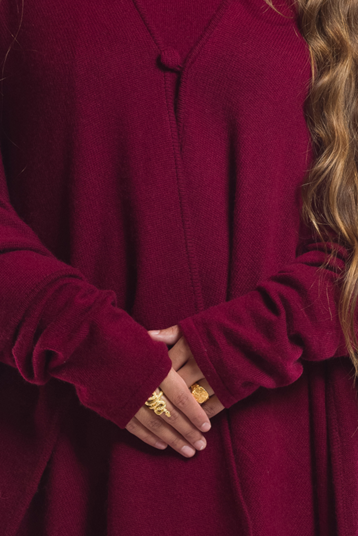 100% 4 PLY AVALON CASHMERE CAPE BURGUNDY