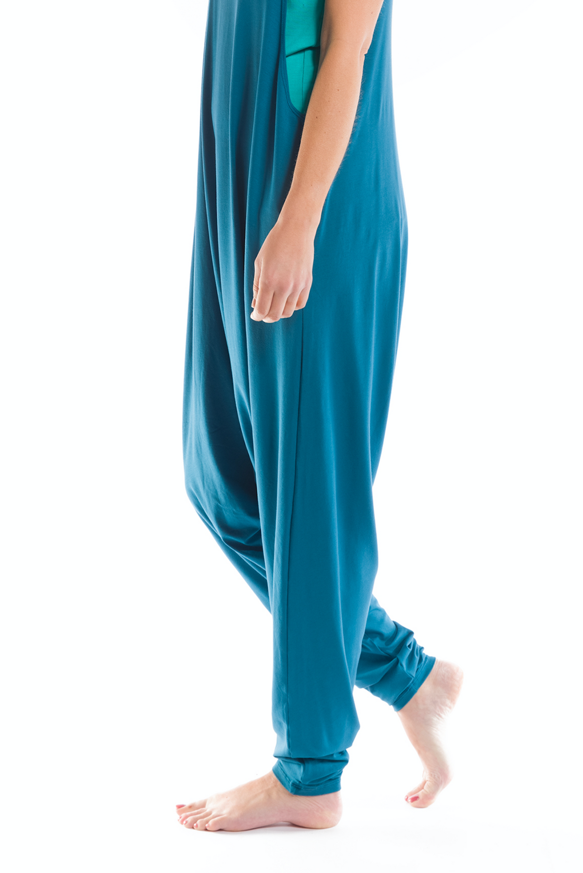 BAMBOO BAGGY JUMPSUIT TEAL