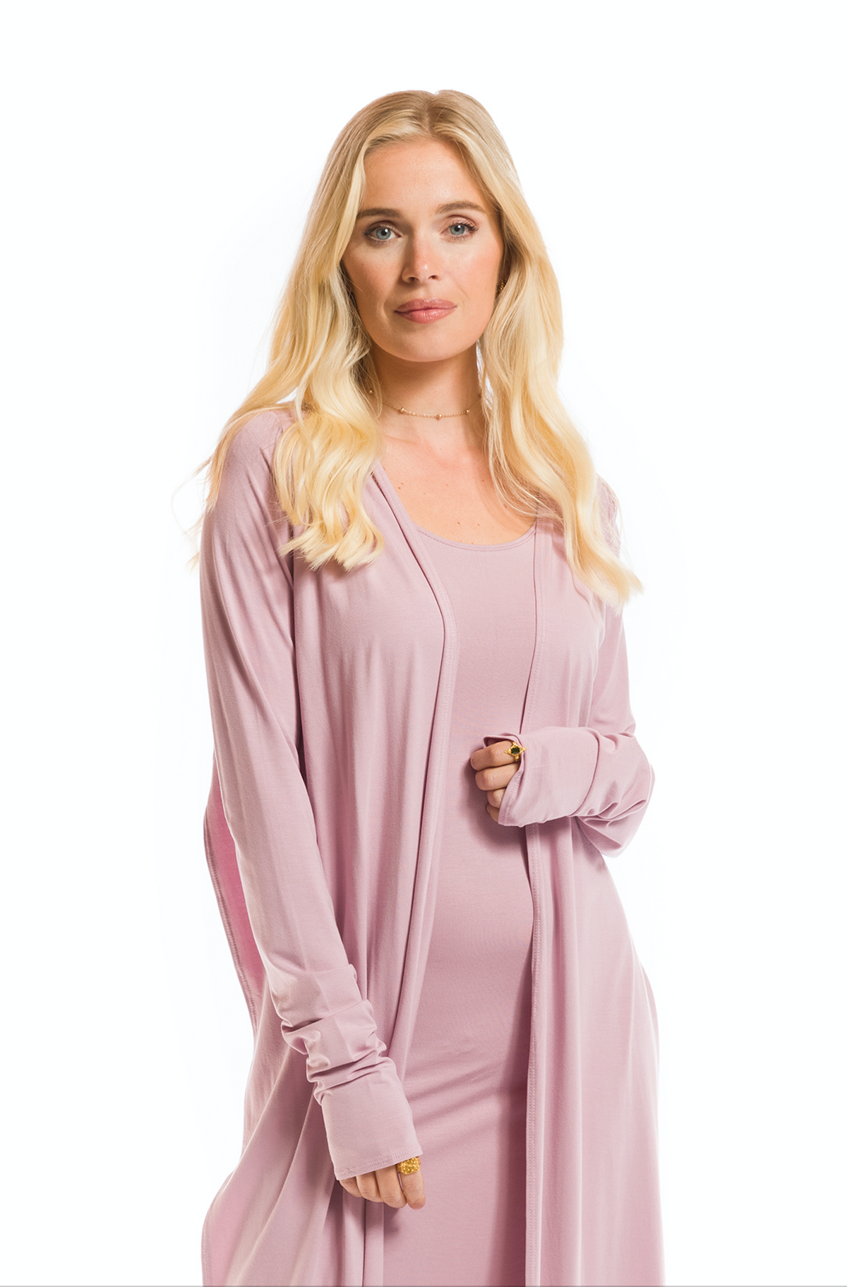 BAMBOO DRAPE SHRUG ROSEWOOD
