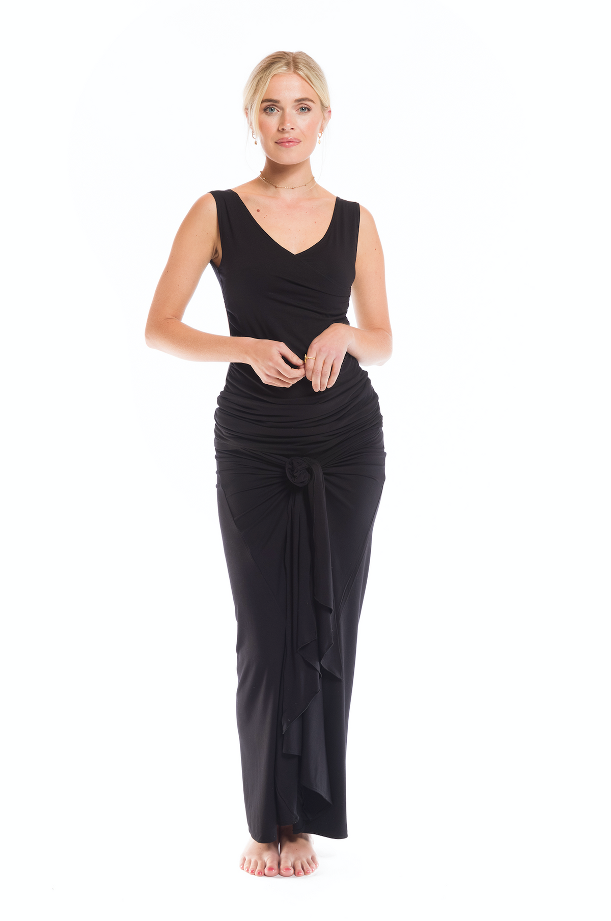 BAMBOO THAI SKIRT BLACK