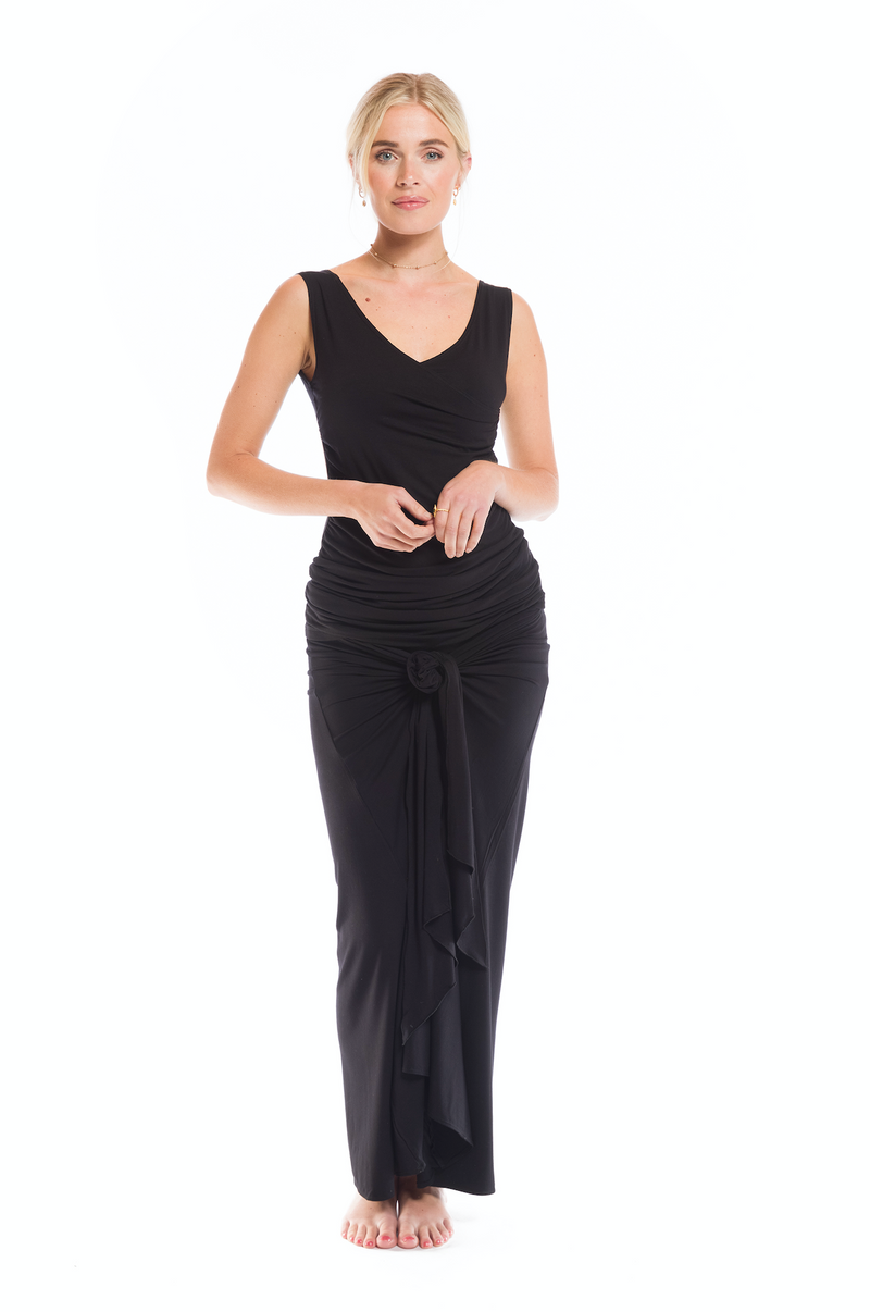 BAMBOO THAI SKIRT BLACK