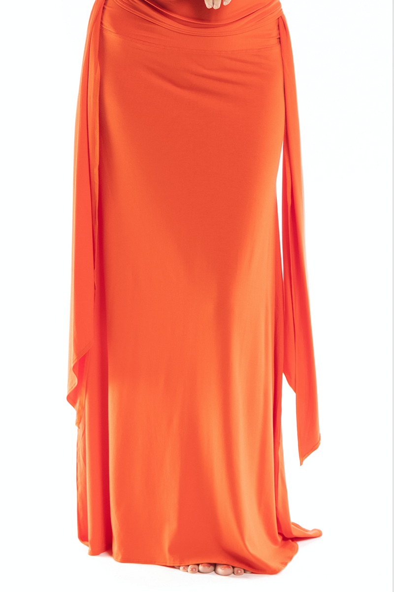 BAMBOO THAI SKIRT SPICY ORANGE