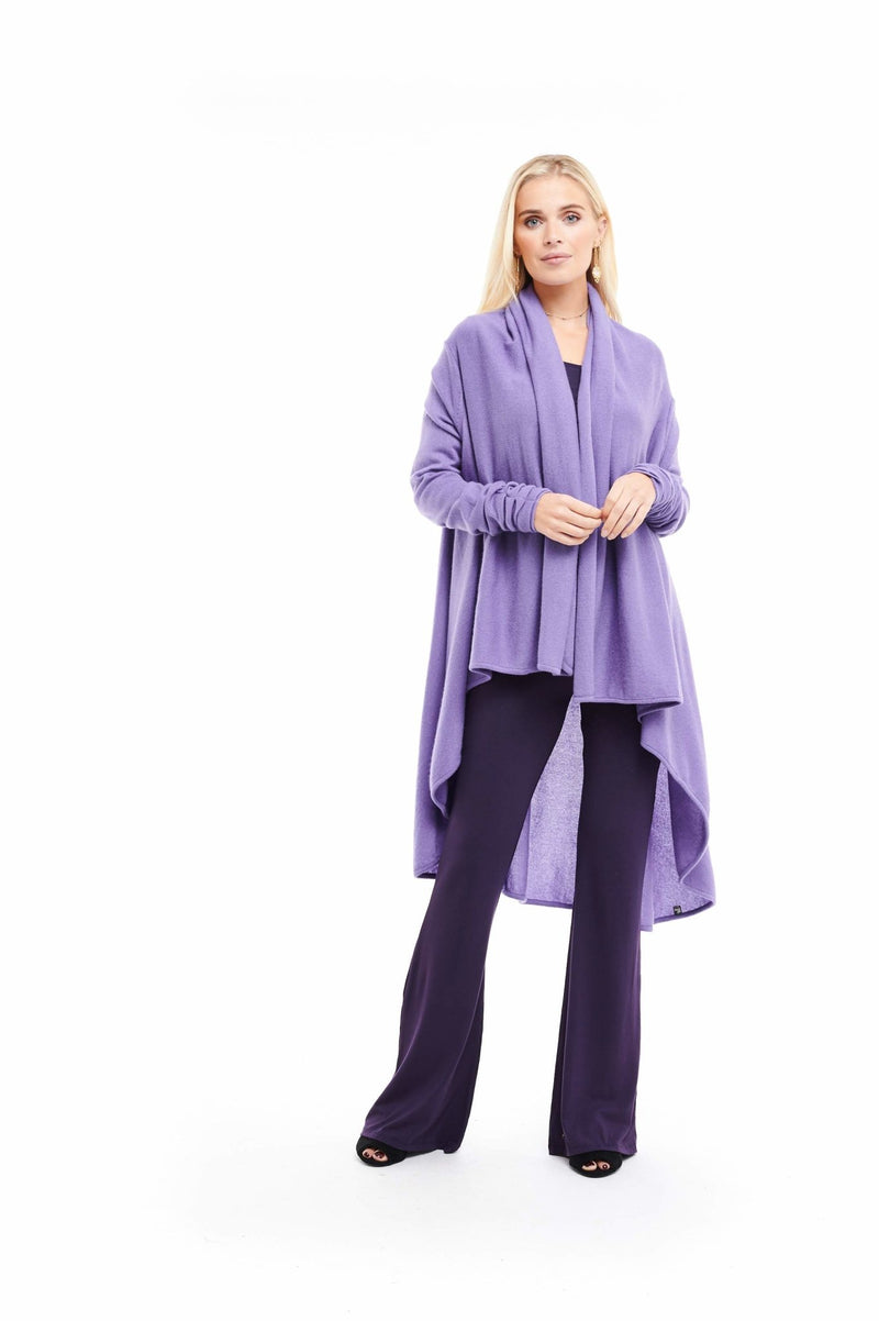 Bamboo Long Sleeve Top Deep Purple - MUDRA