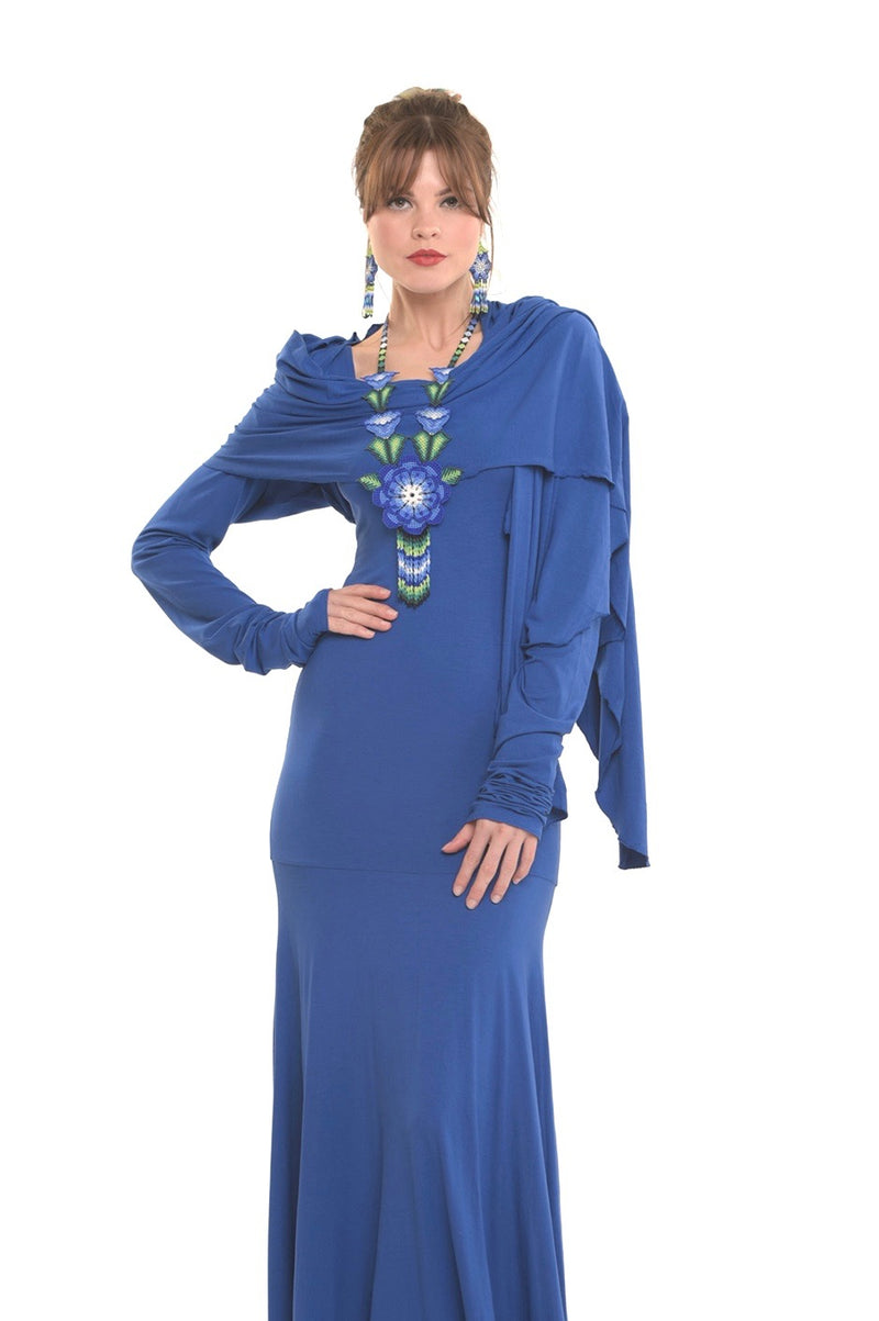 Bamboo Scarf Cobalt Blue - MUDRA
