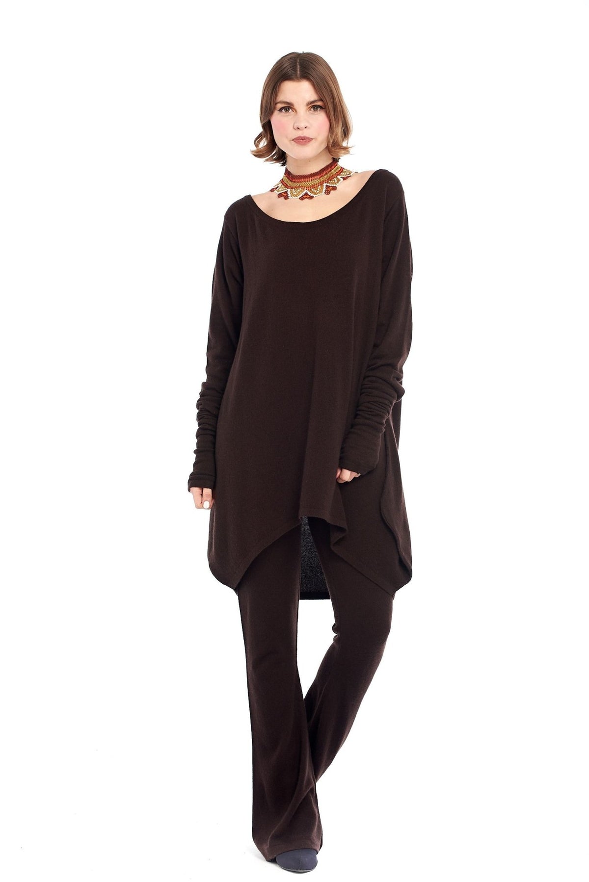 Cashmere Soul Yoga Pants Brown - MUDRA