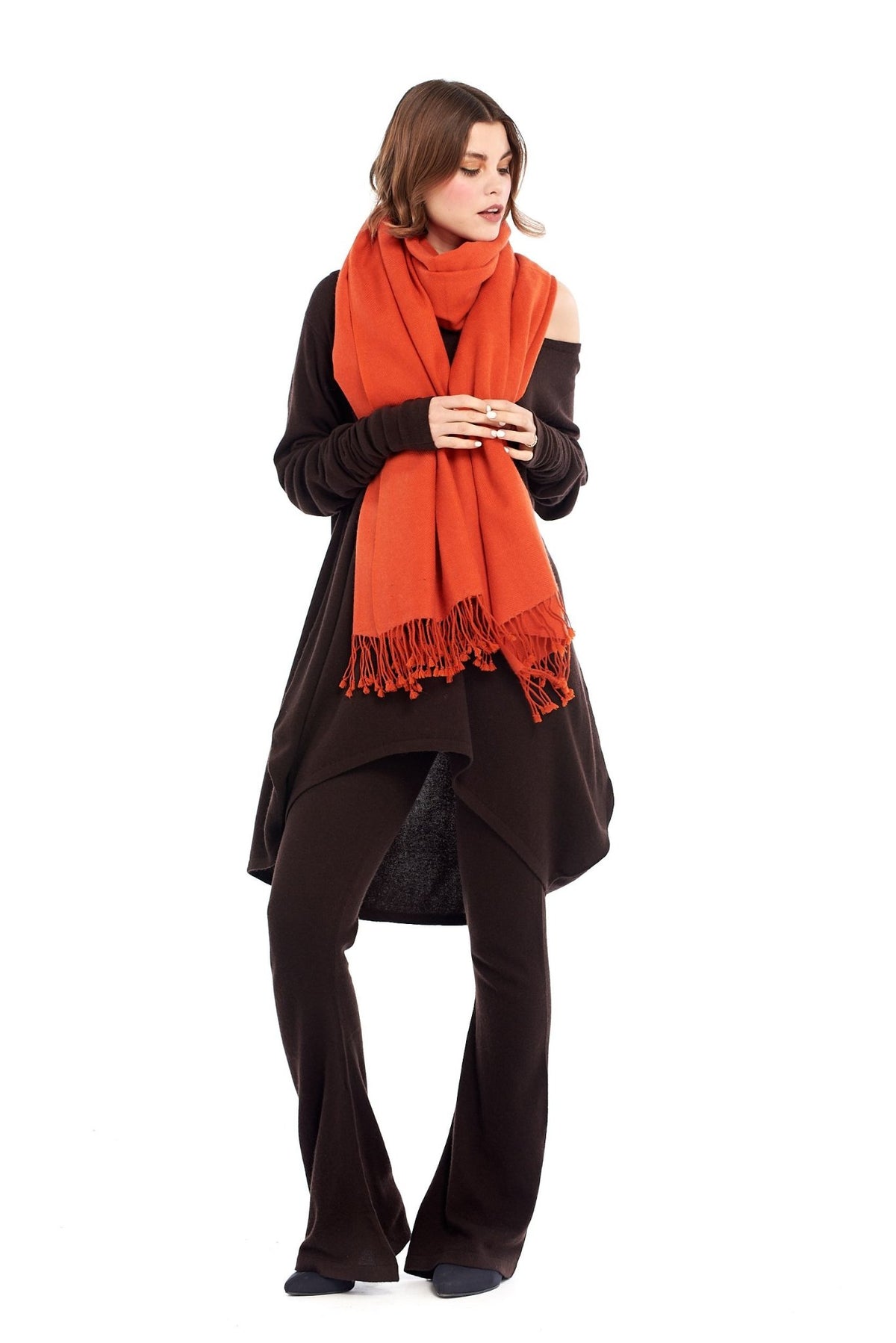 Cashmere Soul Yoga Pants Brown - MUDRA