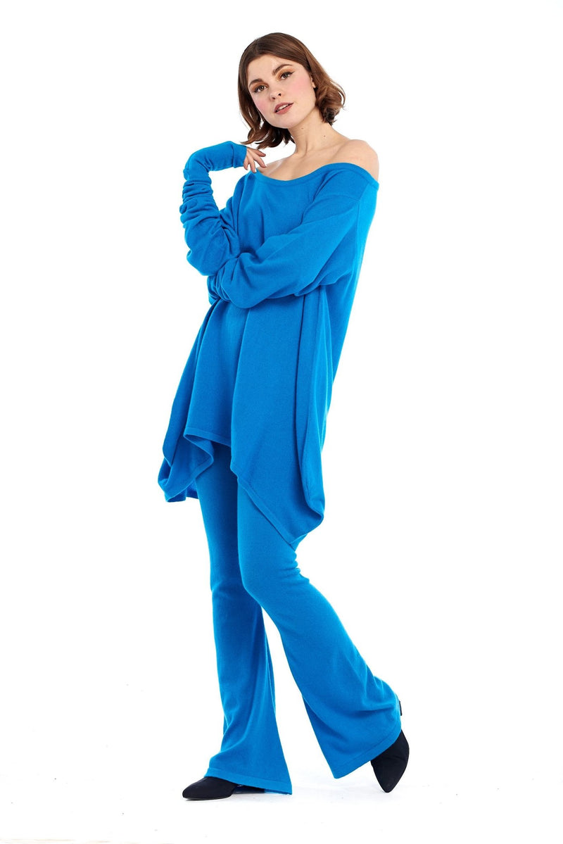 Cashmere Soul Yoga Pants Turquoise - MUDRA