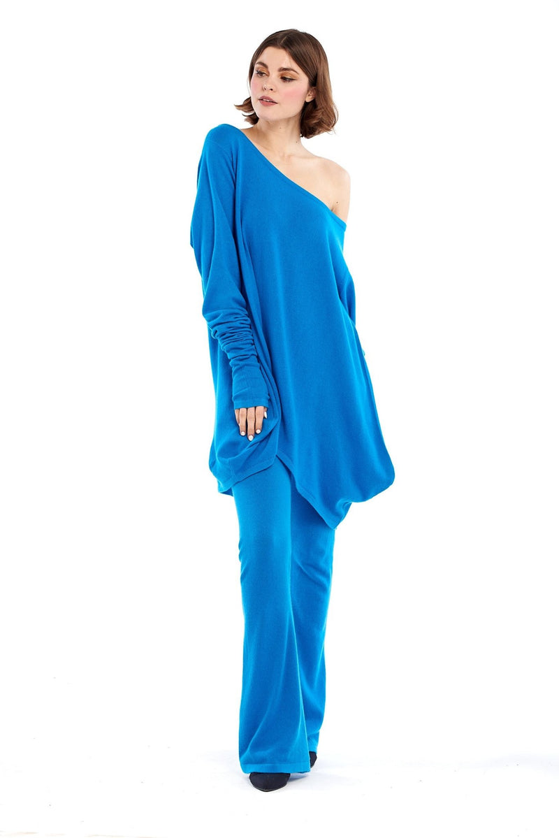 Cashmere Soul Yoga Pants Turquoise - MUDRA