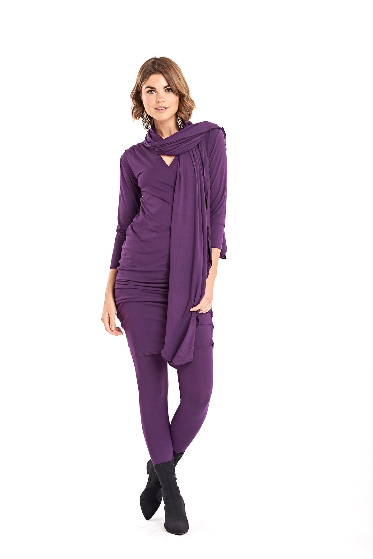 Bamboo Scarf Purple - MUDRA