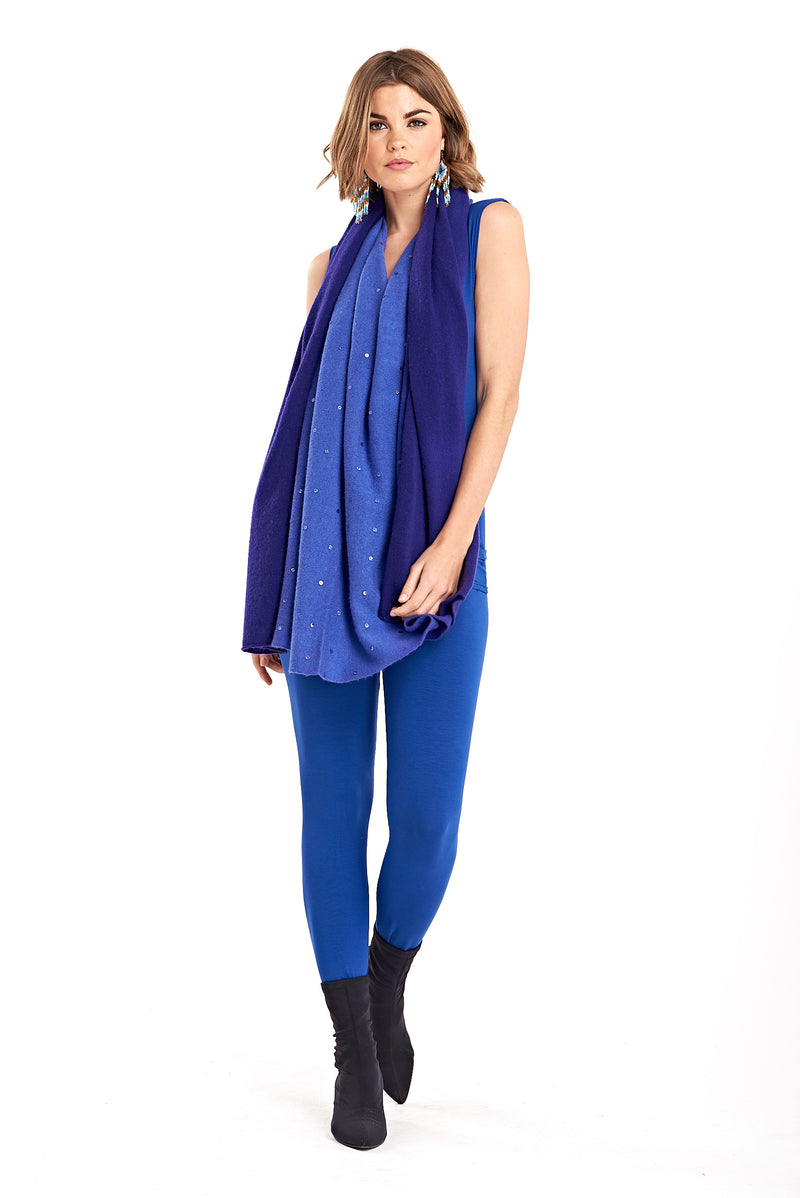 Bamboo Long Leggings Cobalt Blue - MUDRA